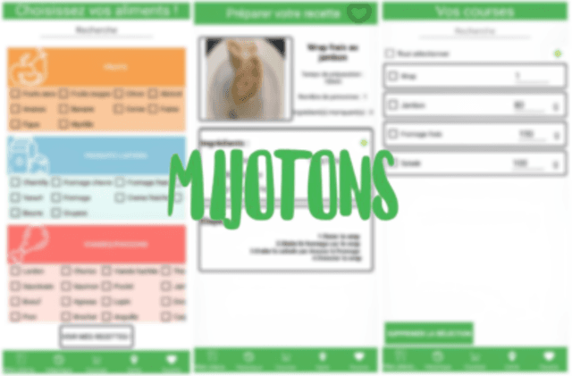 Capture d'écran du projet Mijotons